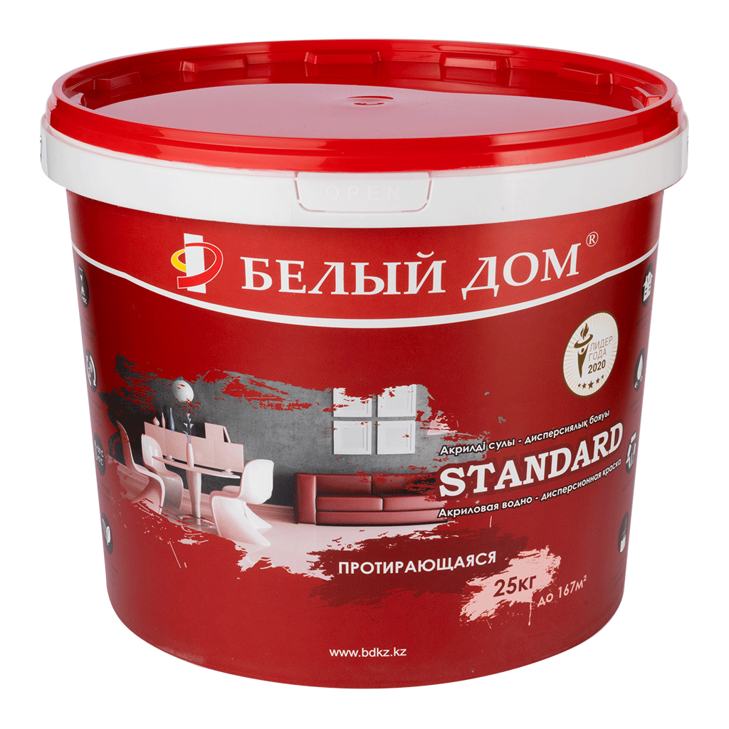 Акриловая водно-дисперсионная краска STANDARD